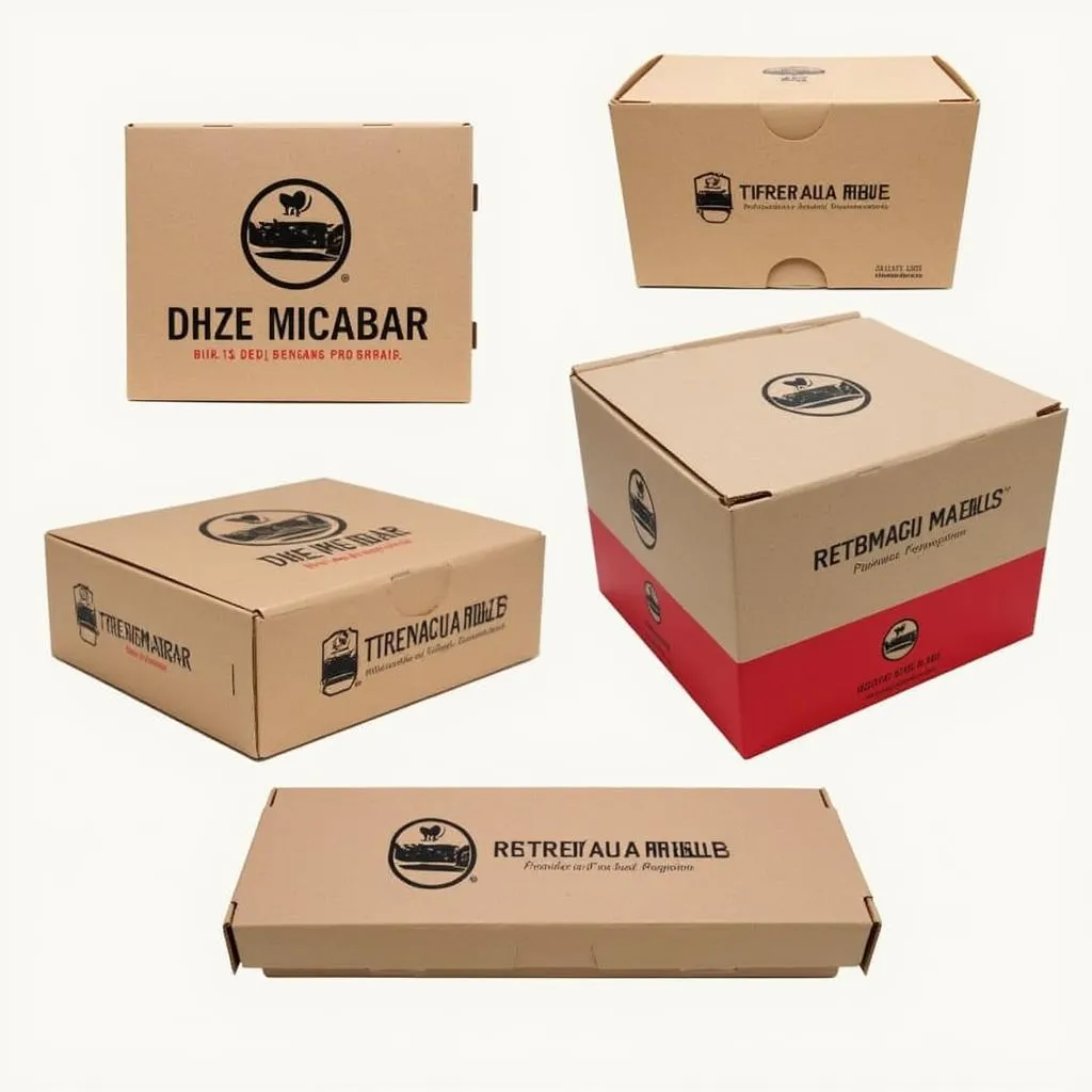 Togo boxes with custom printing for restaurant branding