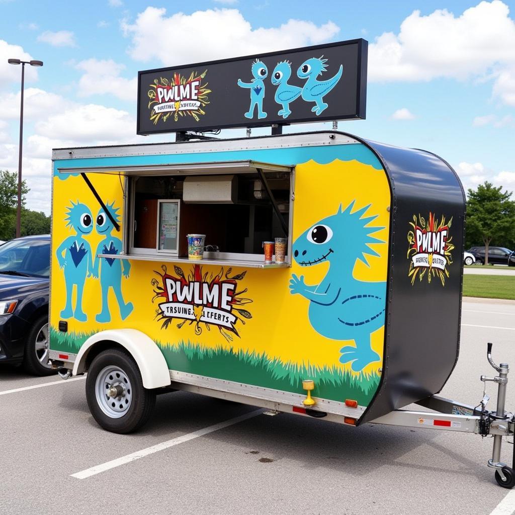 A Towable Food Cart with a Custom Design