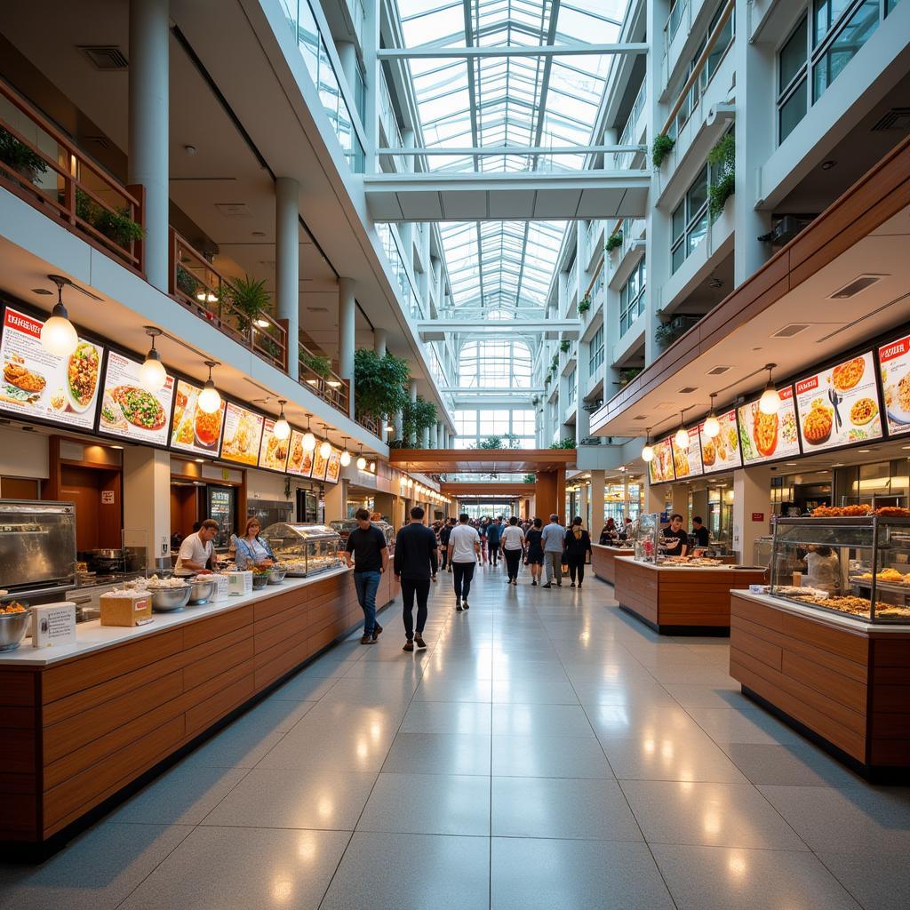 Vibrant Food Court at Dallas Convention Center