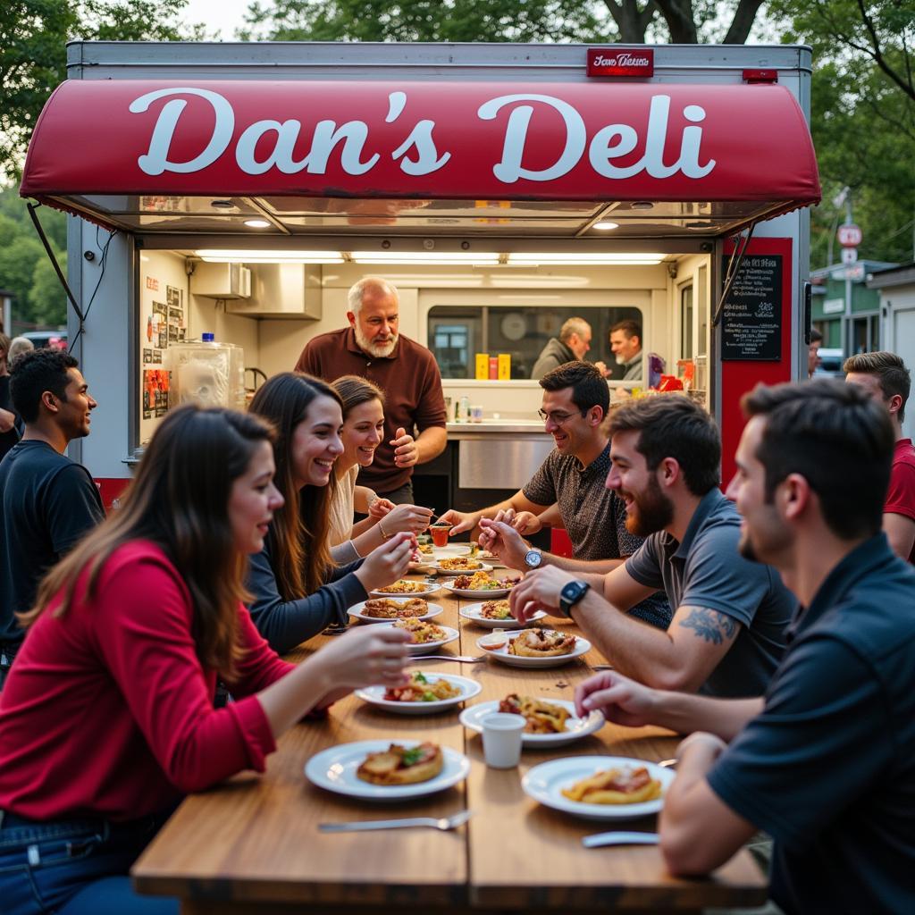 Dan's Deli Food Truck Customers