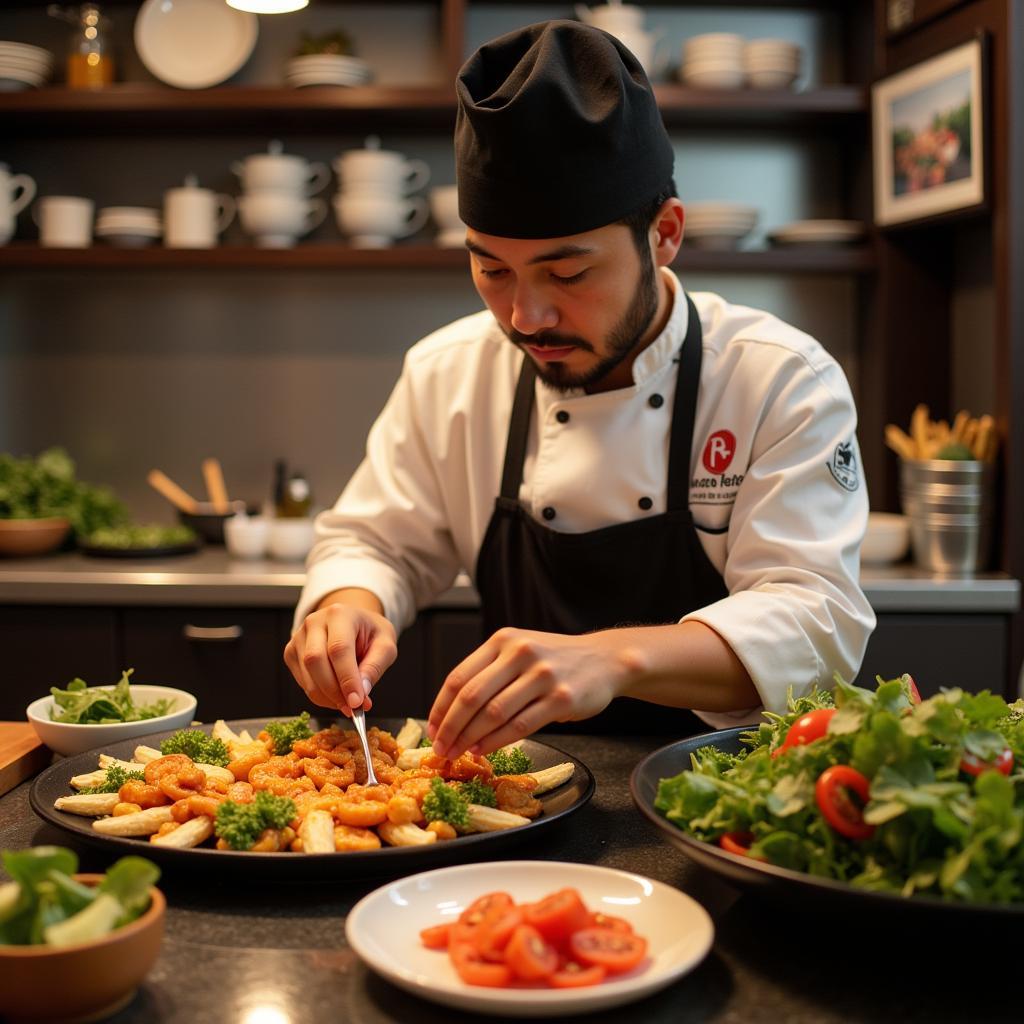 Dao Food Plus Chef Preparing Dish