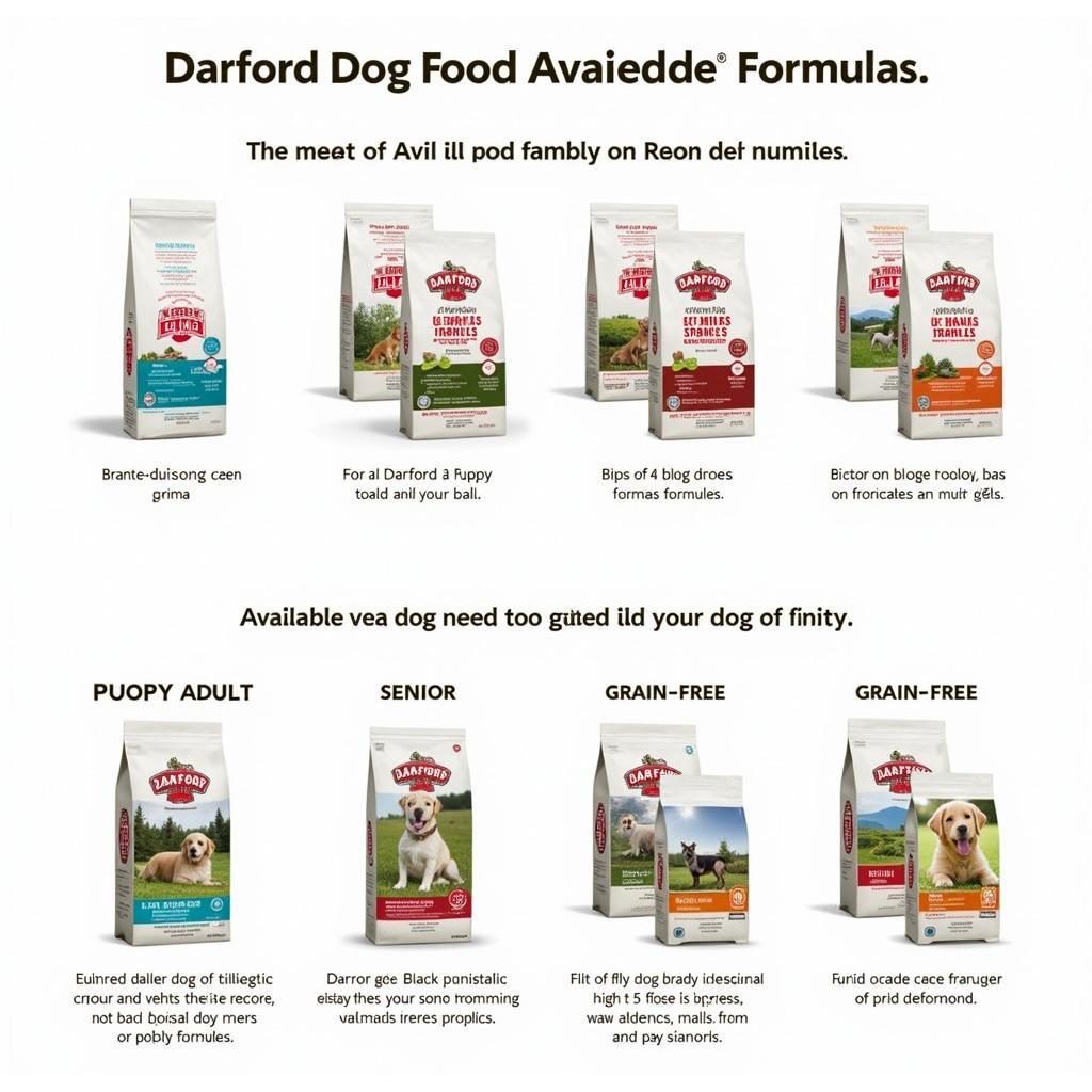 Darford Dog Food Variety: Different Formulas for Different Needs