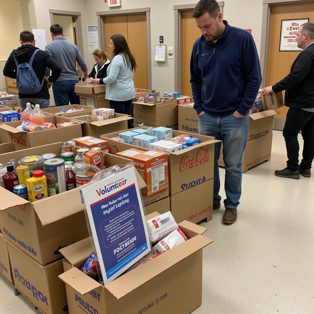 Donations and Volunteers at the David Powell Food Pantry