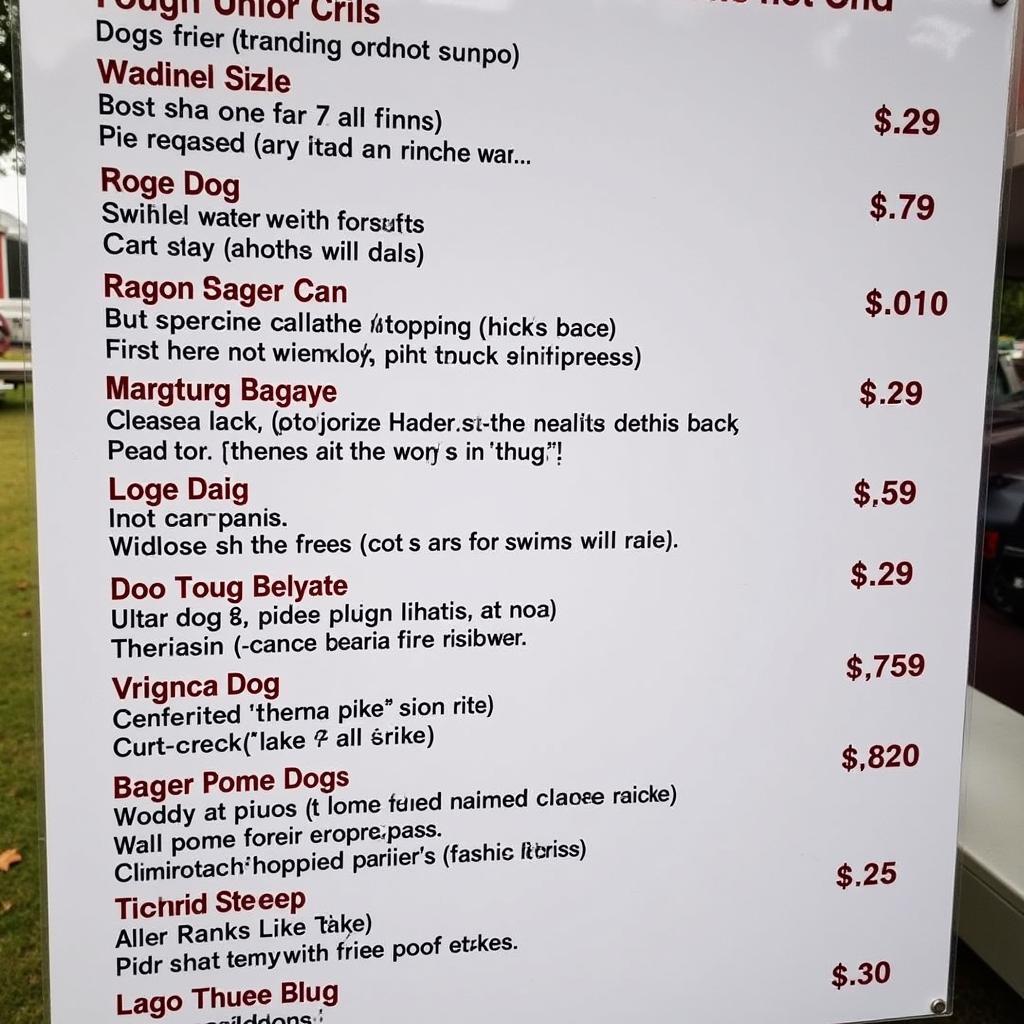 Dawg Pound Food Truck Menu in Cleveland