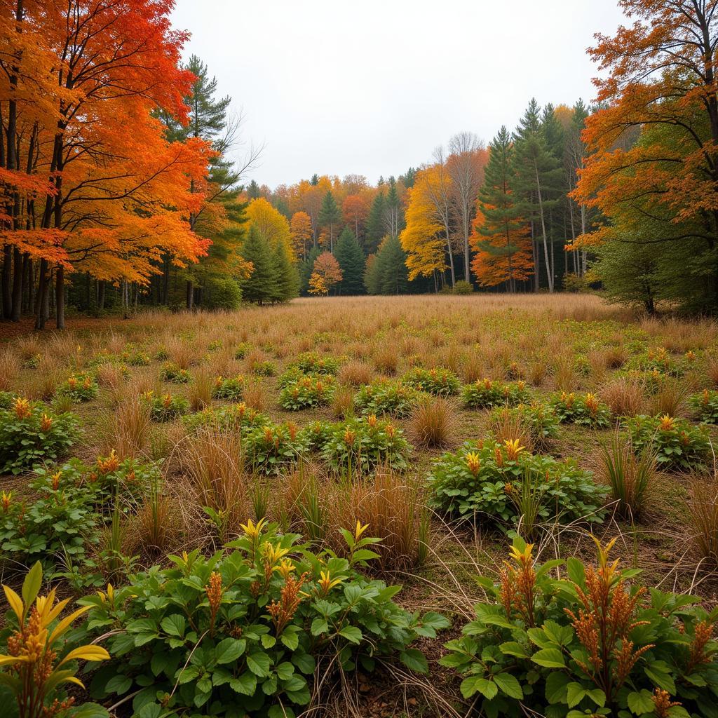 Deer Food Plot in Fall