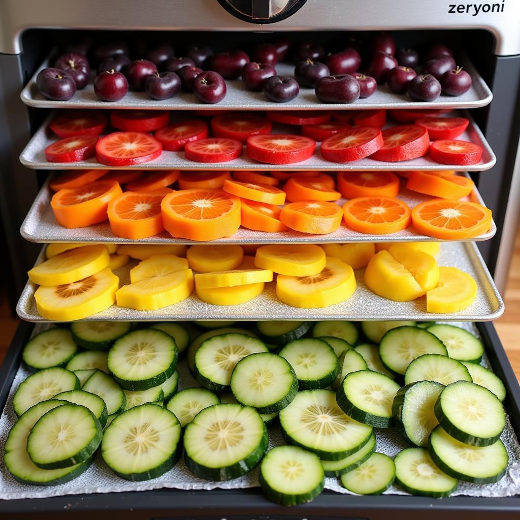 Dehydrated Food in a Dehydrator