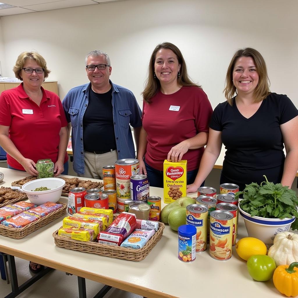 Volunteers at Delaware Township Food Pantry