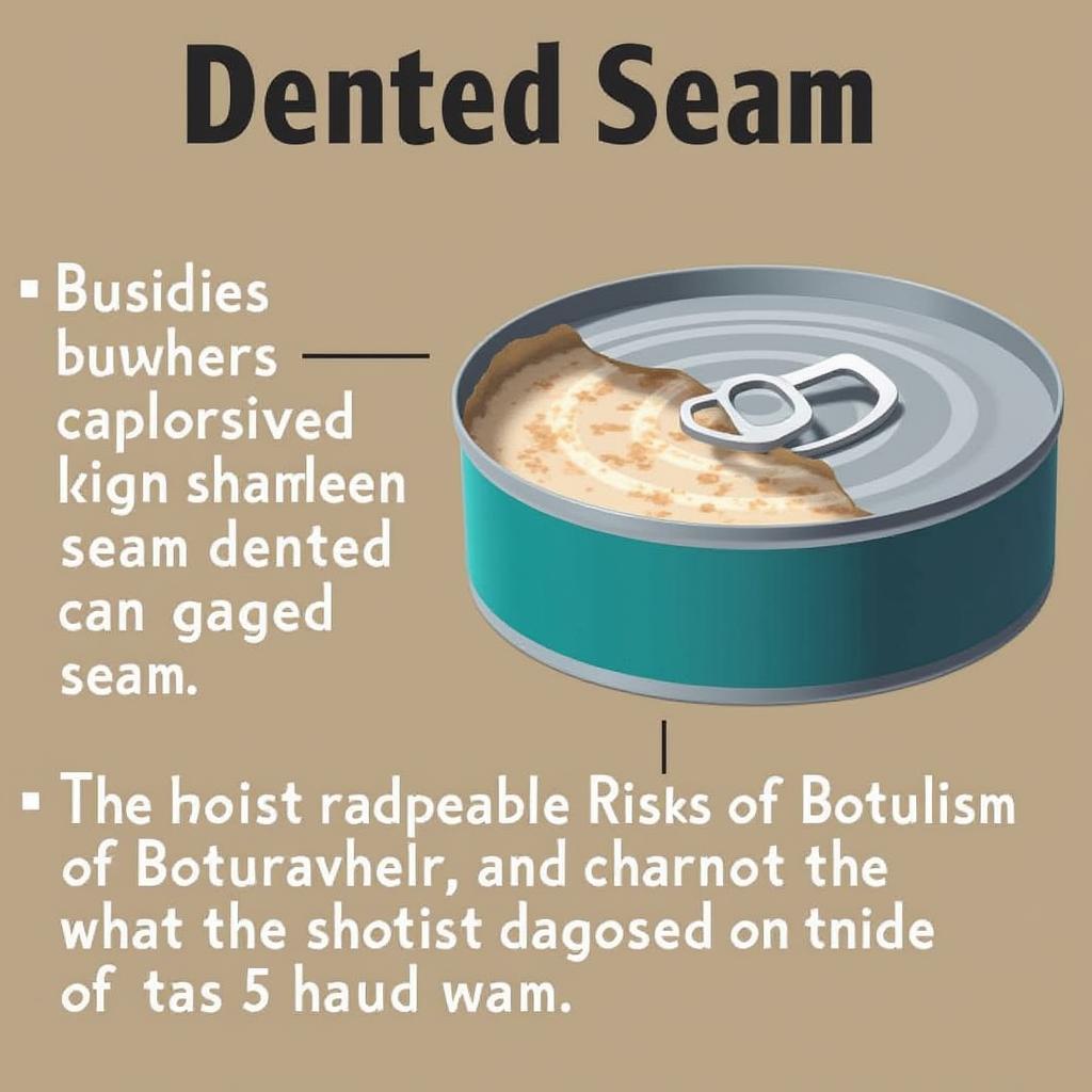 Dented Can Seam Damage and Botulism Risk