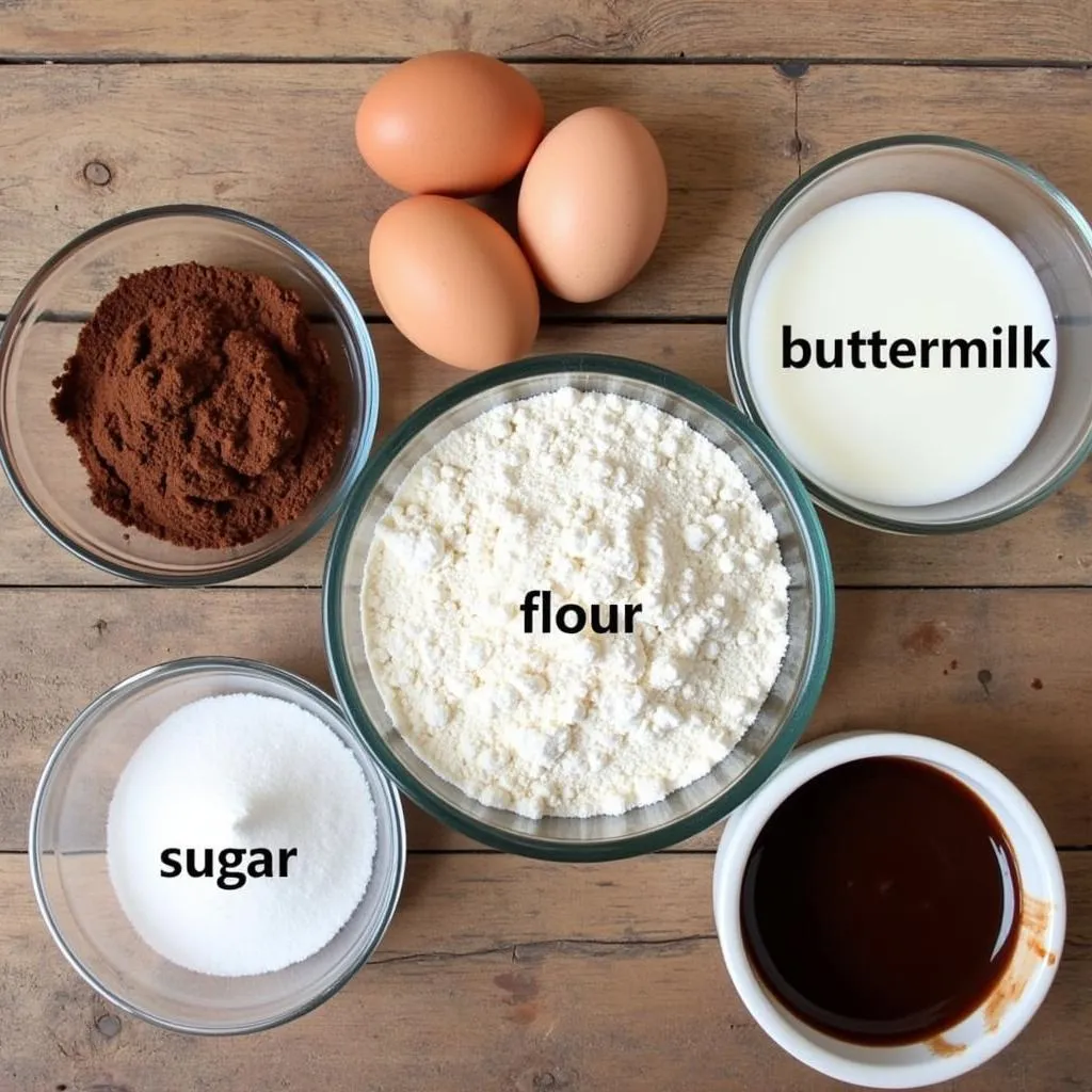 Devil's Food Cake Donut Ingredients