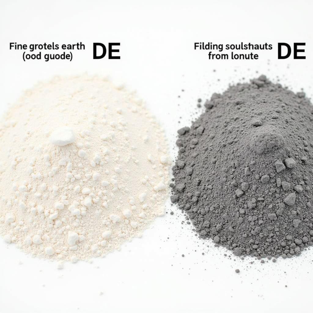 Different types of diatomaceous earth