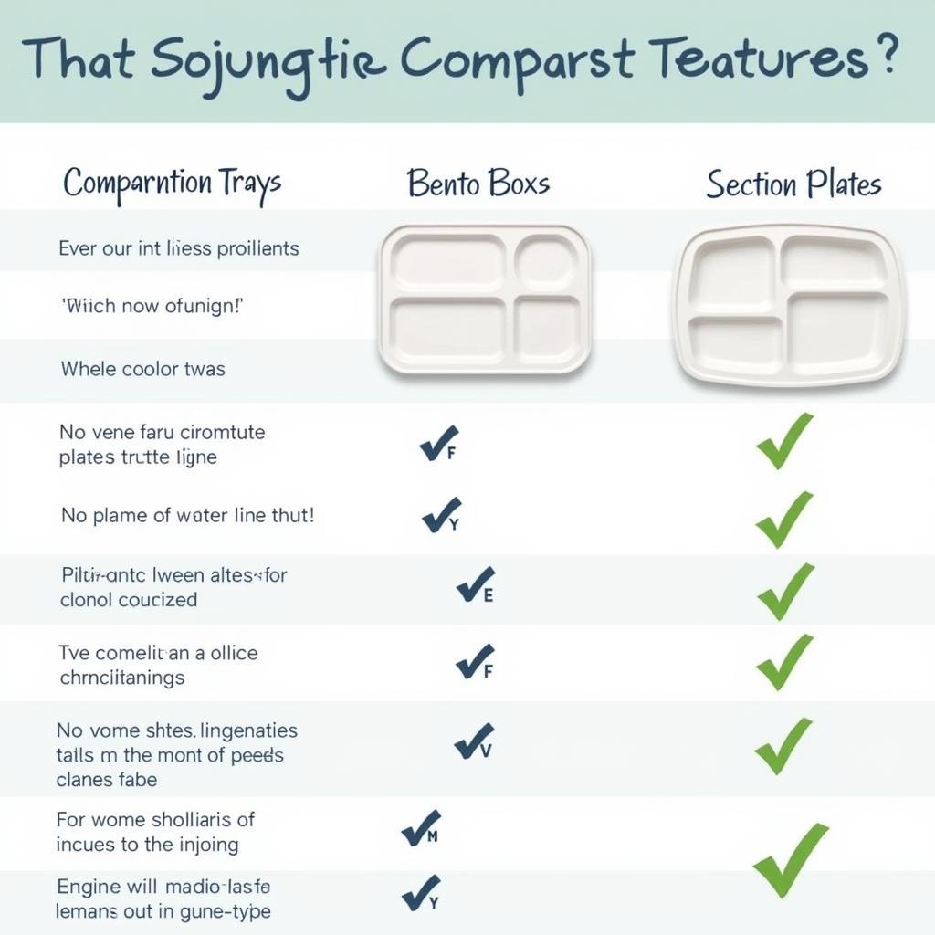 Lunch Tray Types