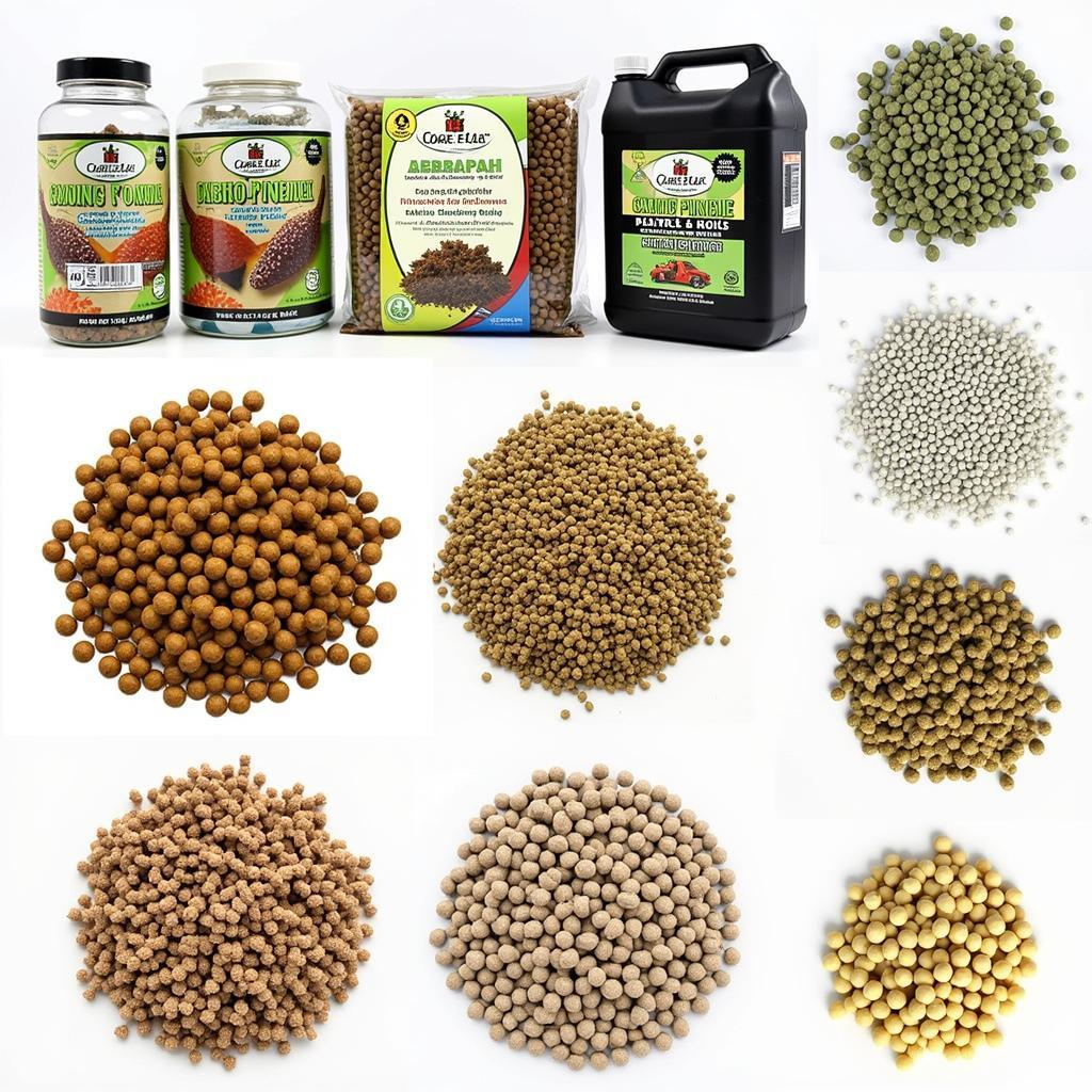 Variety of Sinking Pellet Fish Food