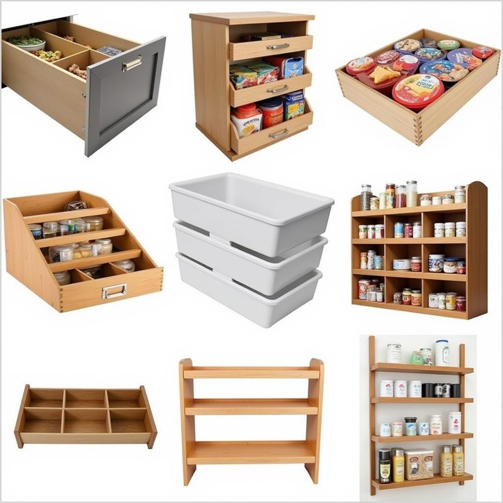 Various Food Container Organisers