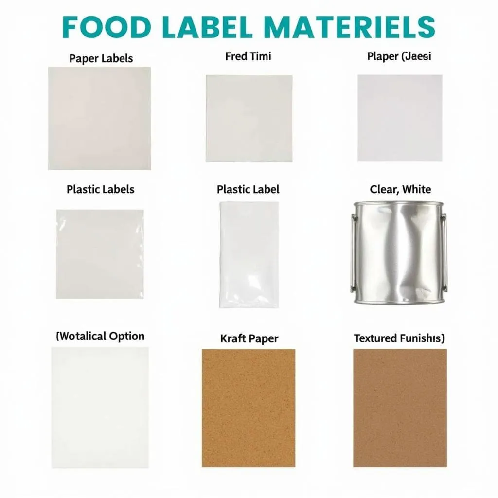 Different Types of Food Label Materials