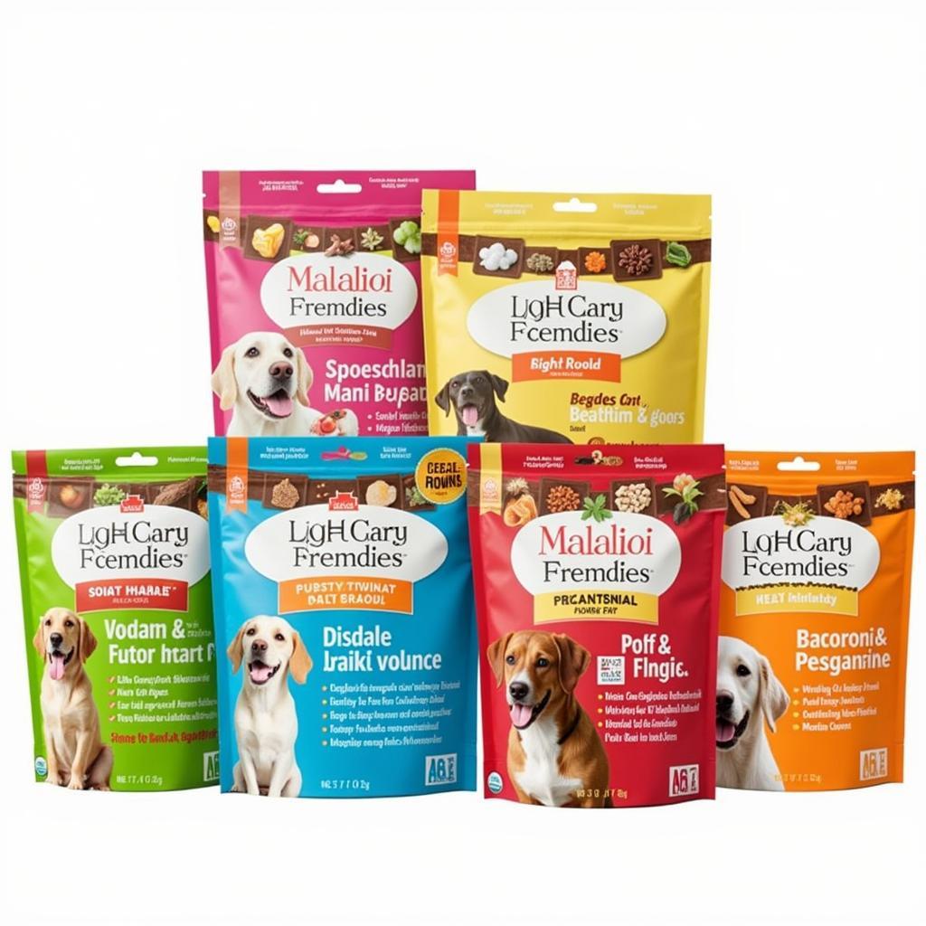 Variety of gently cooked dog food options