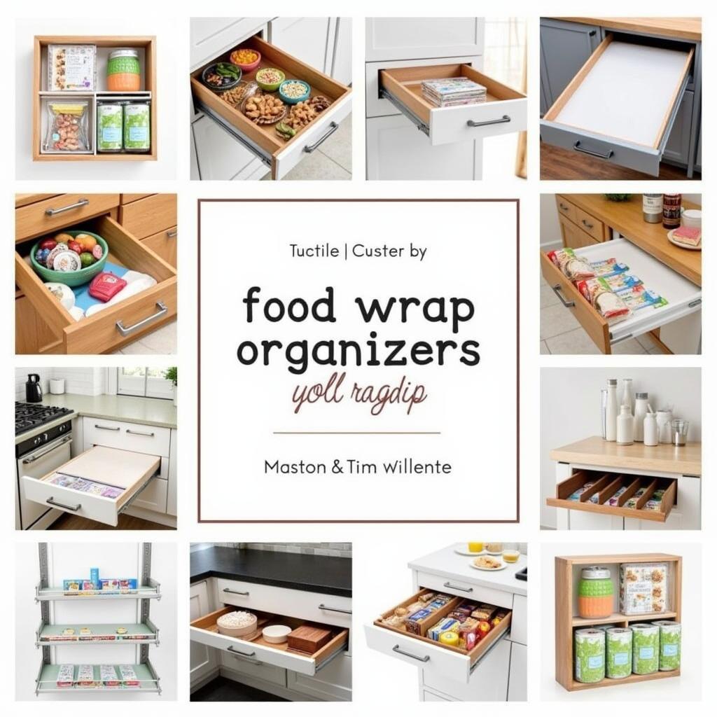 Various Types of Kitchen Food Wrap Organizers