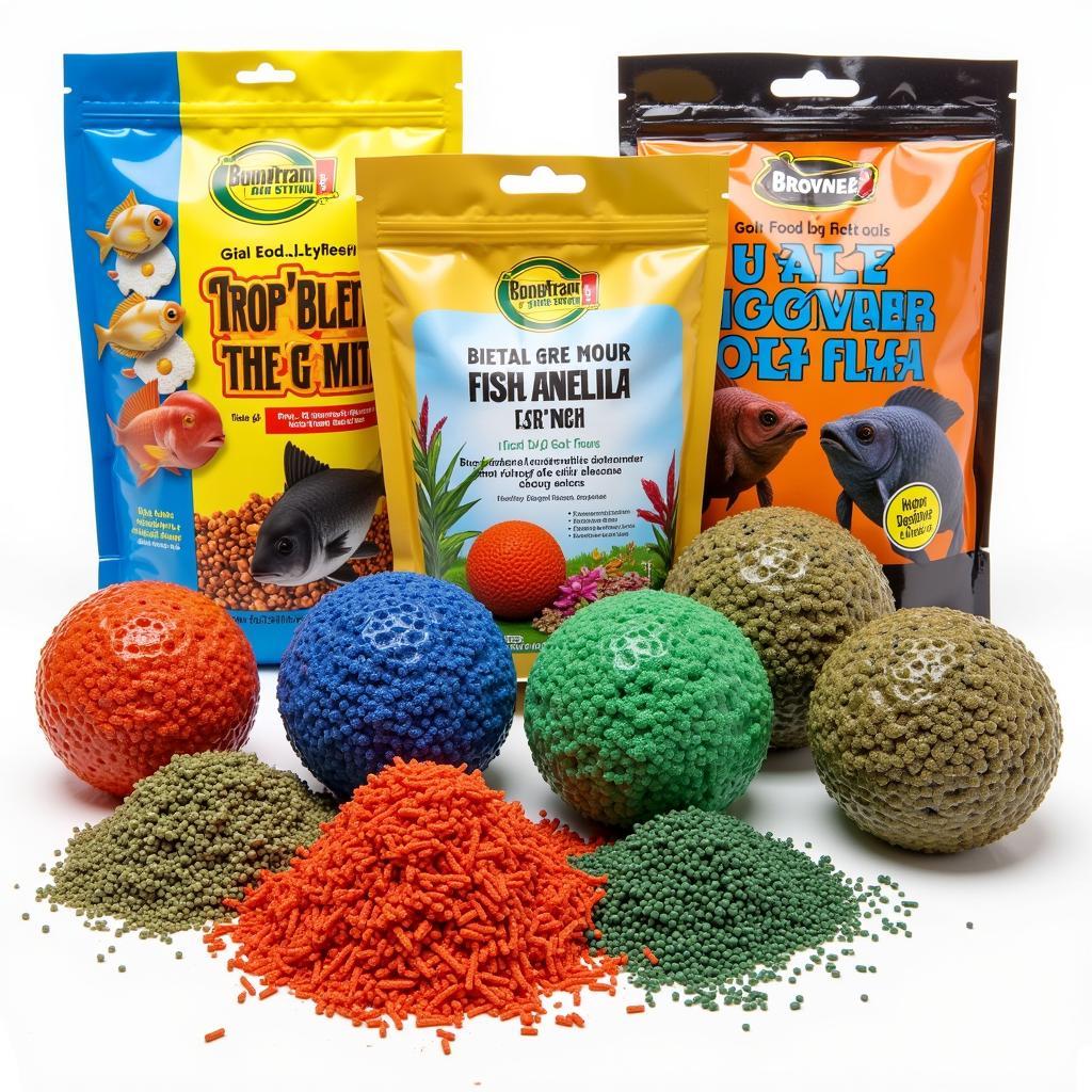 Variety of Fish Food Golf Balls