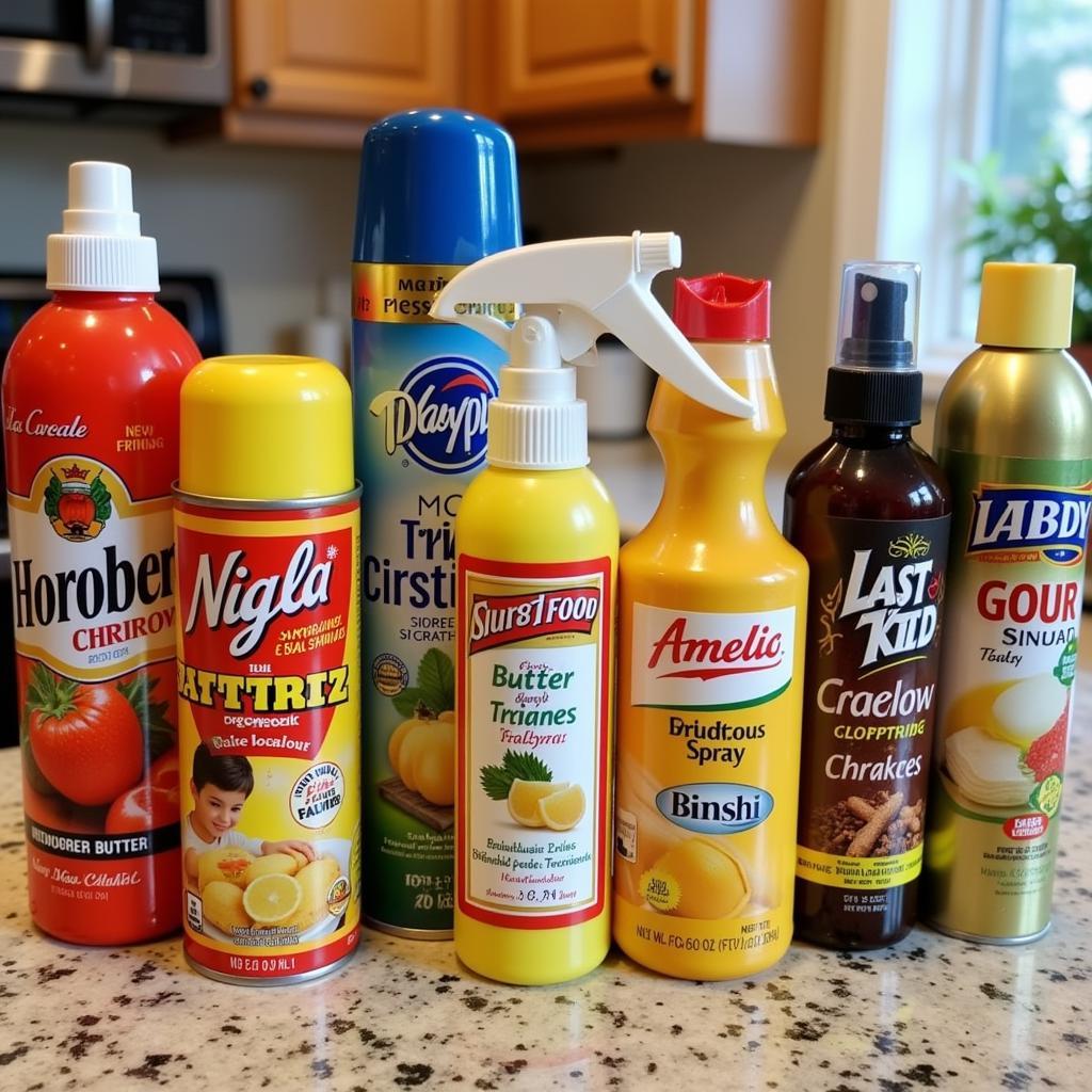 Variety of Food Sprays