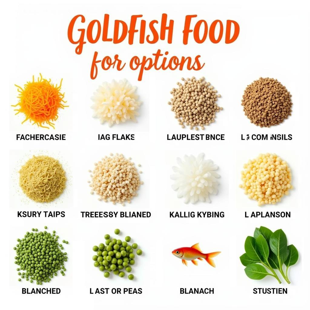 Different Types of Goldfish Food