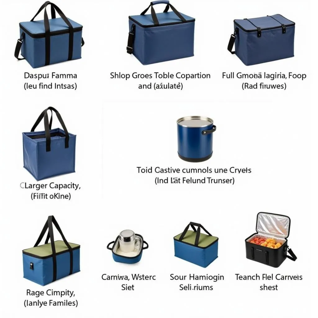 Variety of insulated food carriers for different needs