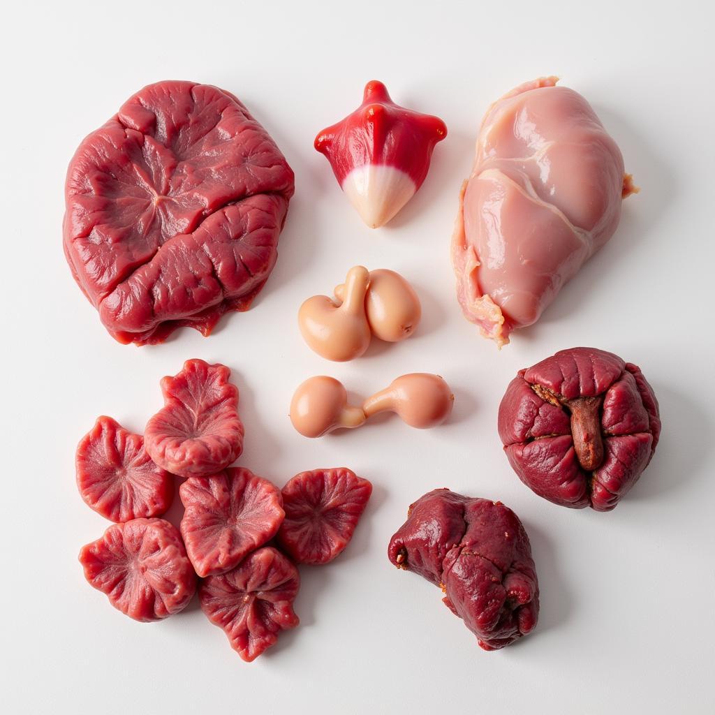 Variety of Organ Meats for Canine Nutrition