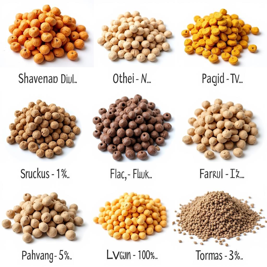 Variety of Parrot Food Pellets