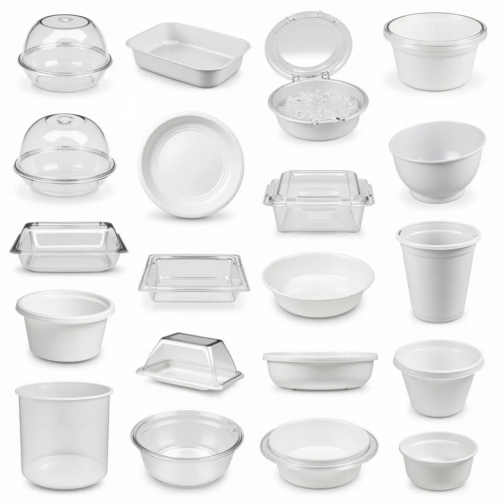 Various Types of Plastic Restaurant Containers