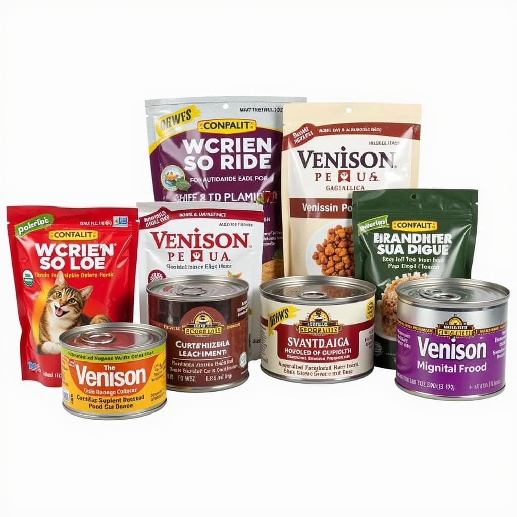 Different types of venison cat food