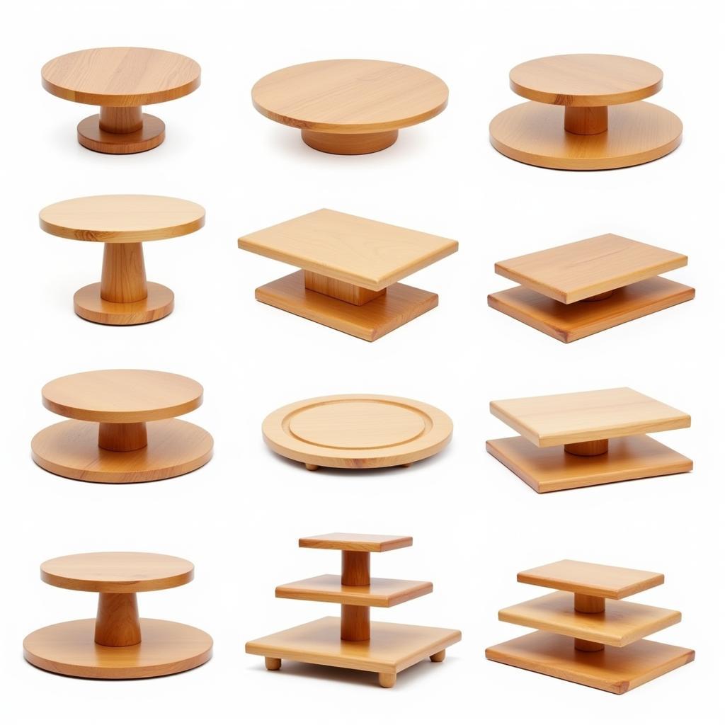 Different Types of Wooden Food Display Stands