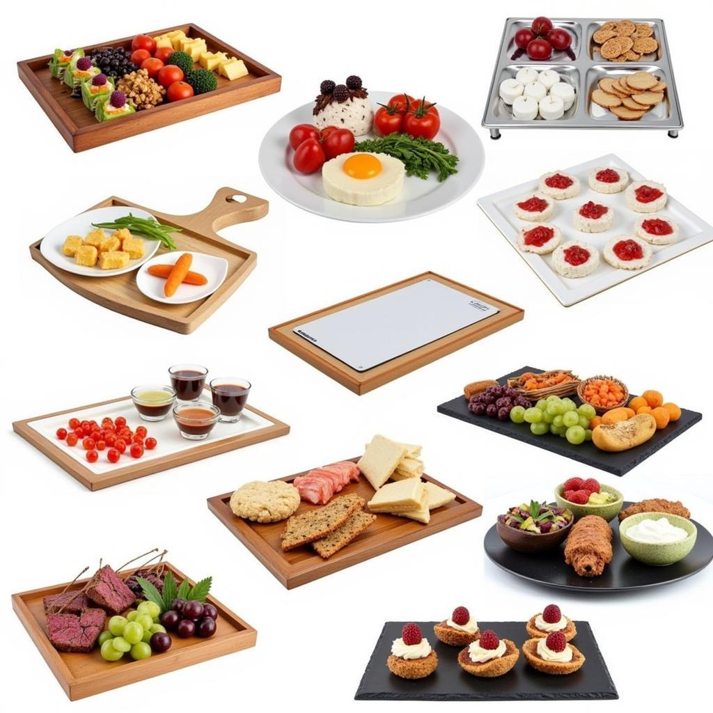 Variety of Display Food Trays