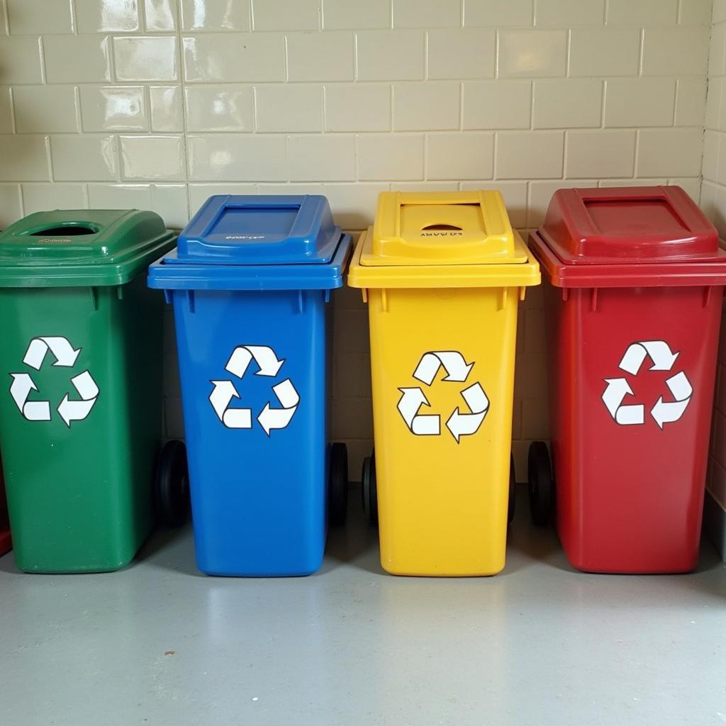 Recycling Bins for Different Materials