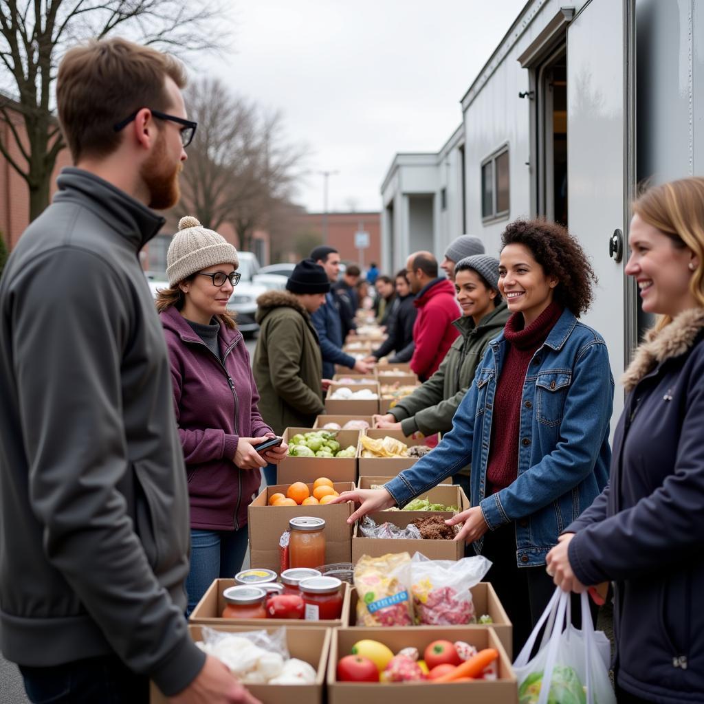 Diverse Individuals and Families Accessing Food Assistance