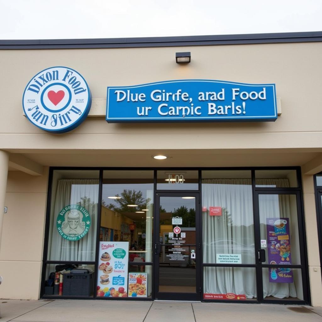 Exterior view of the Dixon Food Pantry building