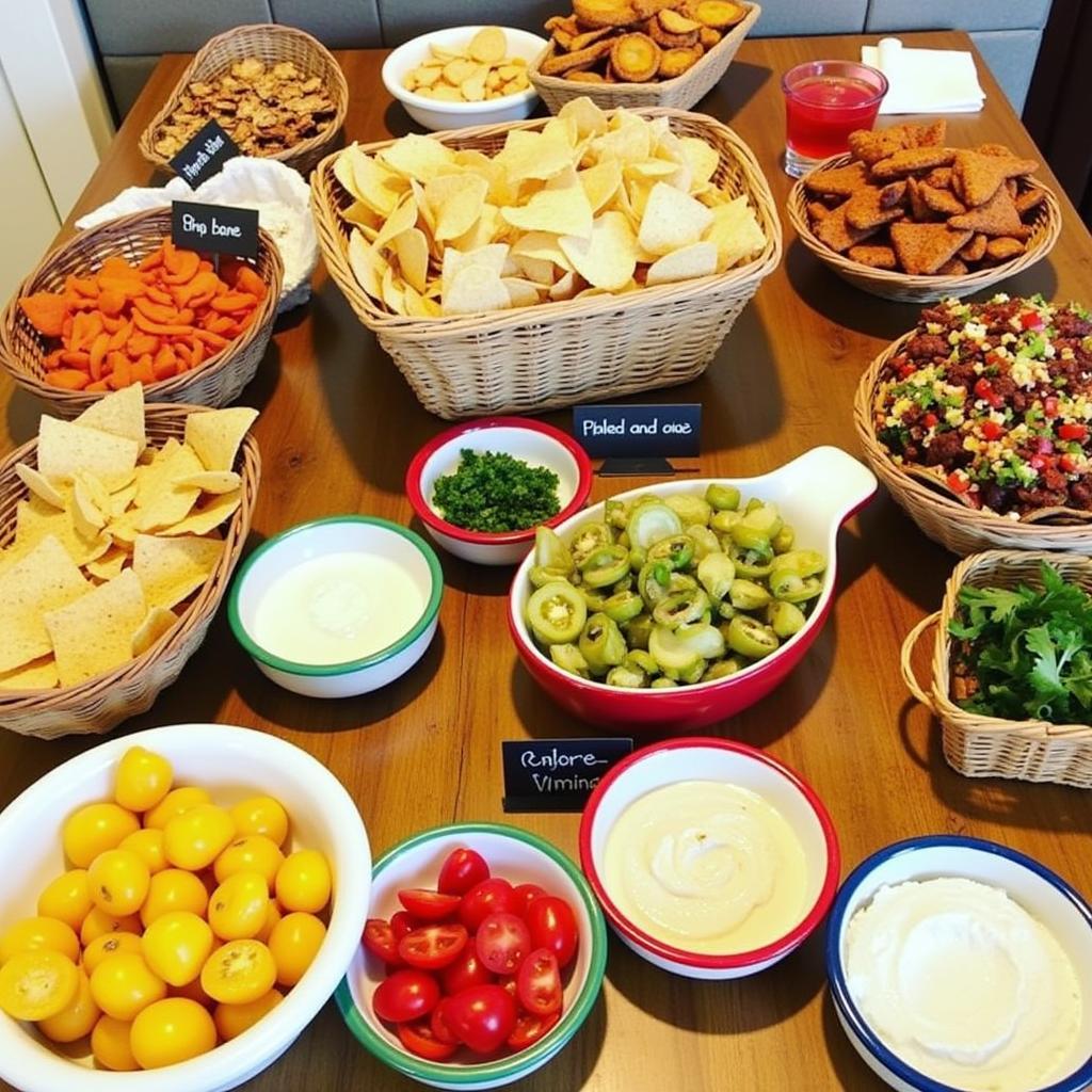 DIY Chips and Dips Bar