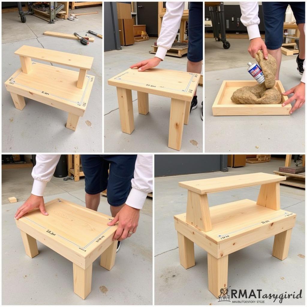 Step-by-step guide on how to build a DIY dog food stand wood