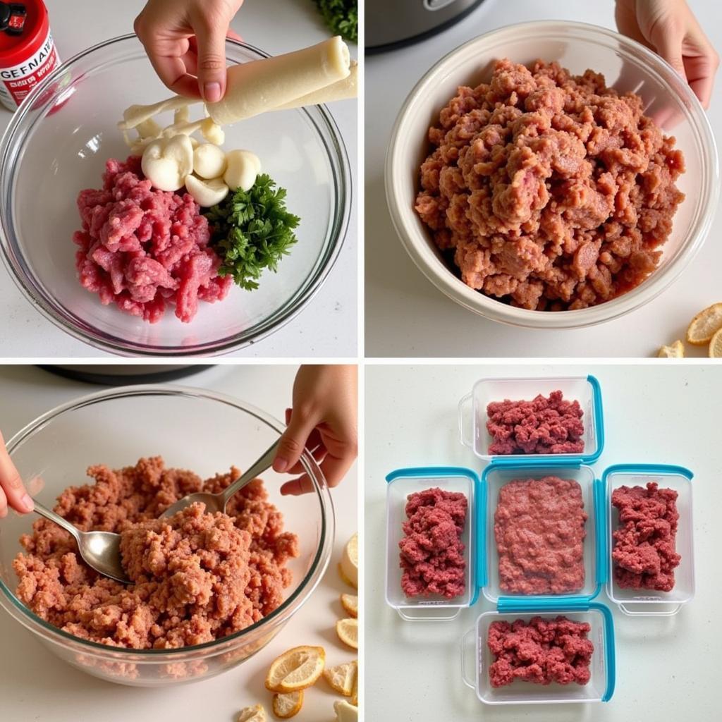 Preparing DIY Raw Dog Food