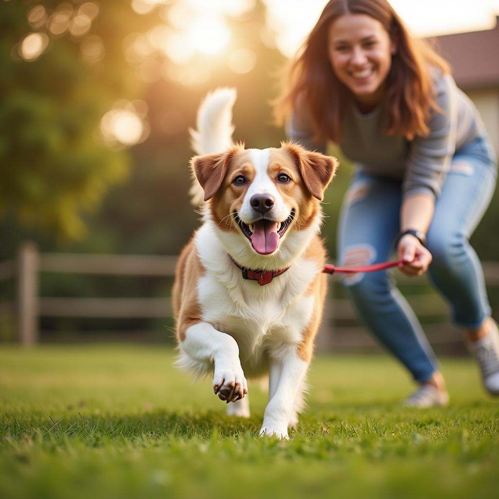 Happy Dog at a Healthy Weight