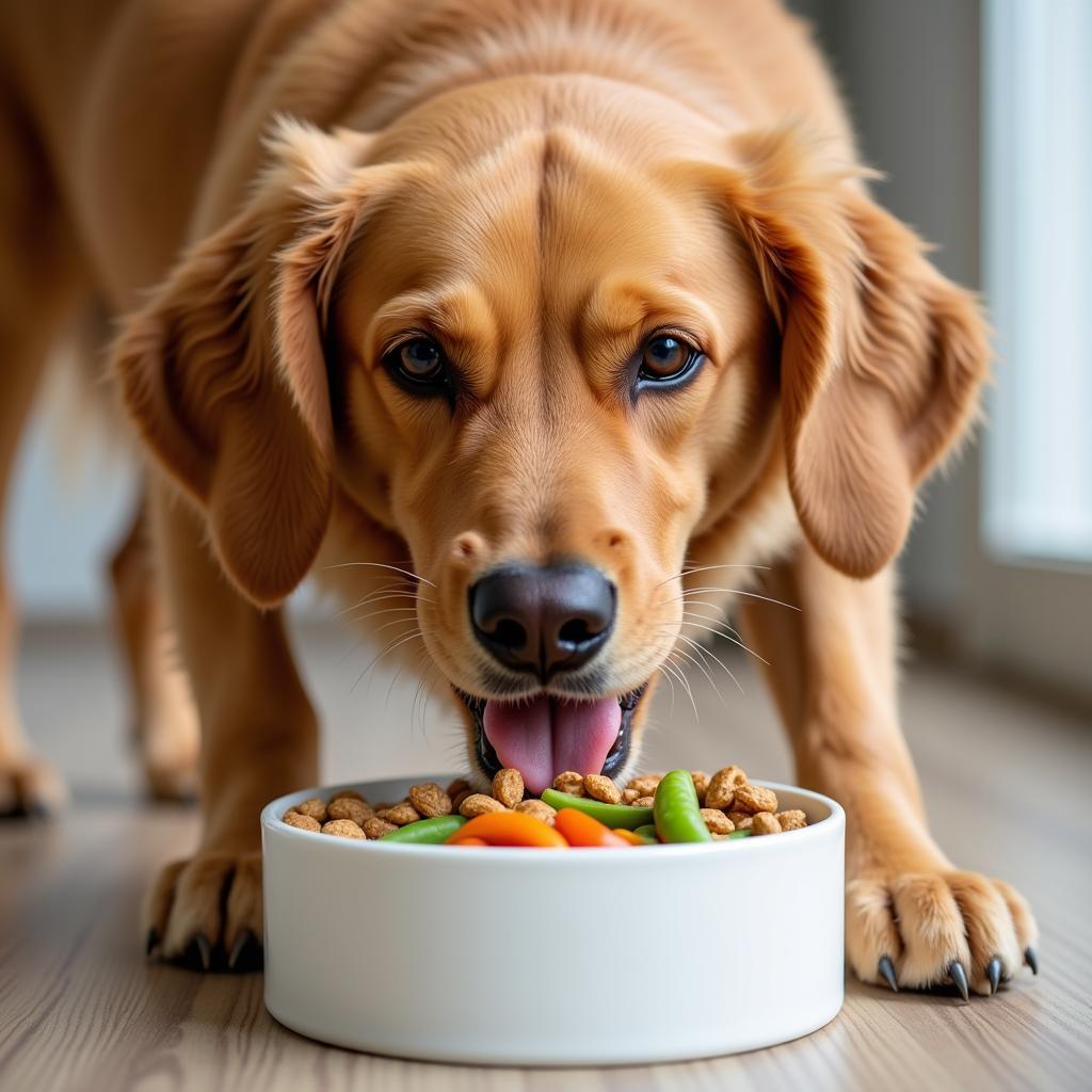 Dog Enjoying Food for Joint Health