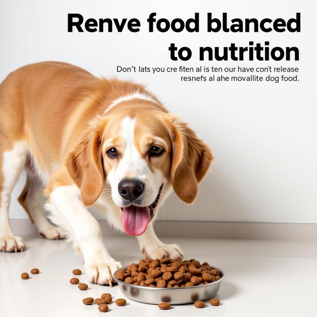 Dog Enjoying Healthy Dog Food