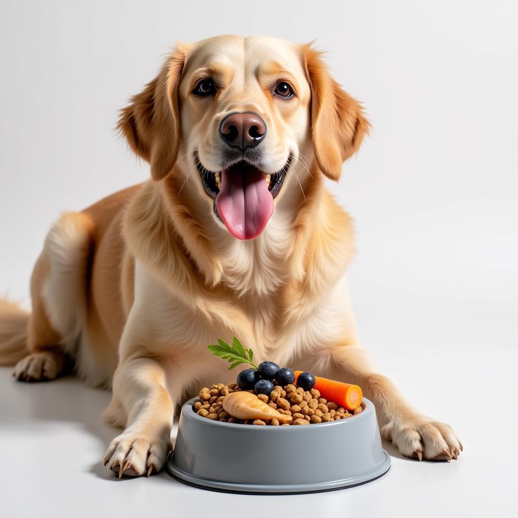 Dog Enjoying Food Topper