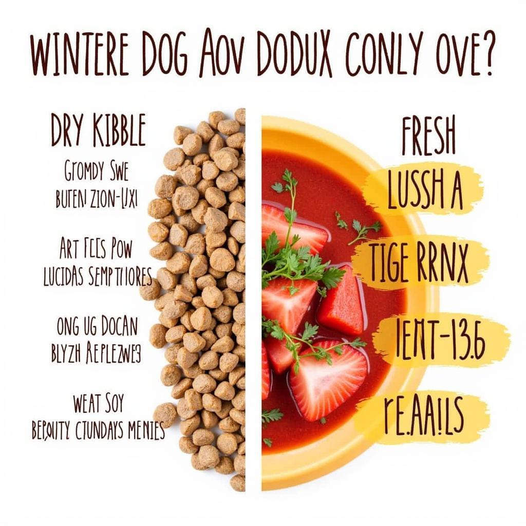 Comparing Different Types of Dog Food 