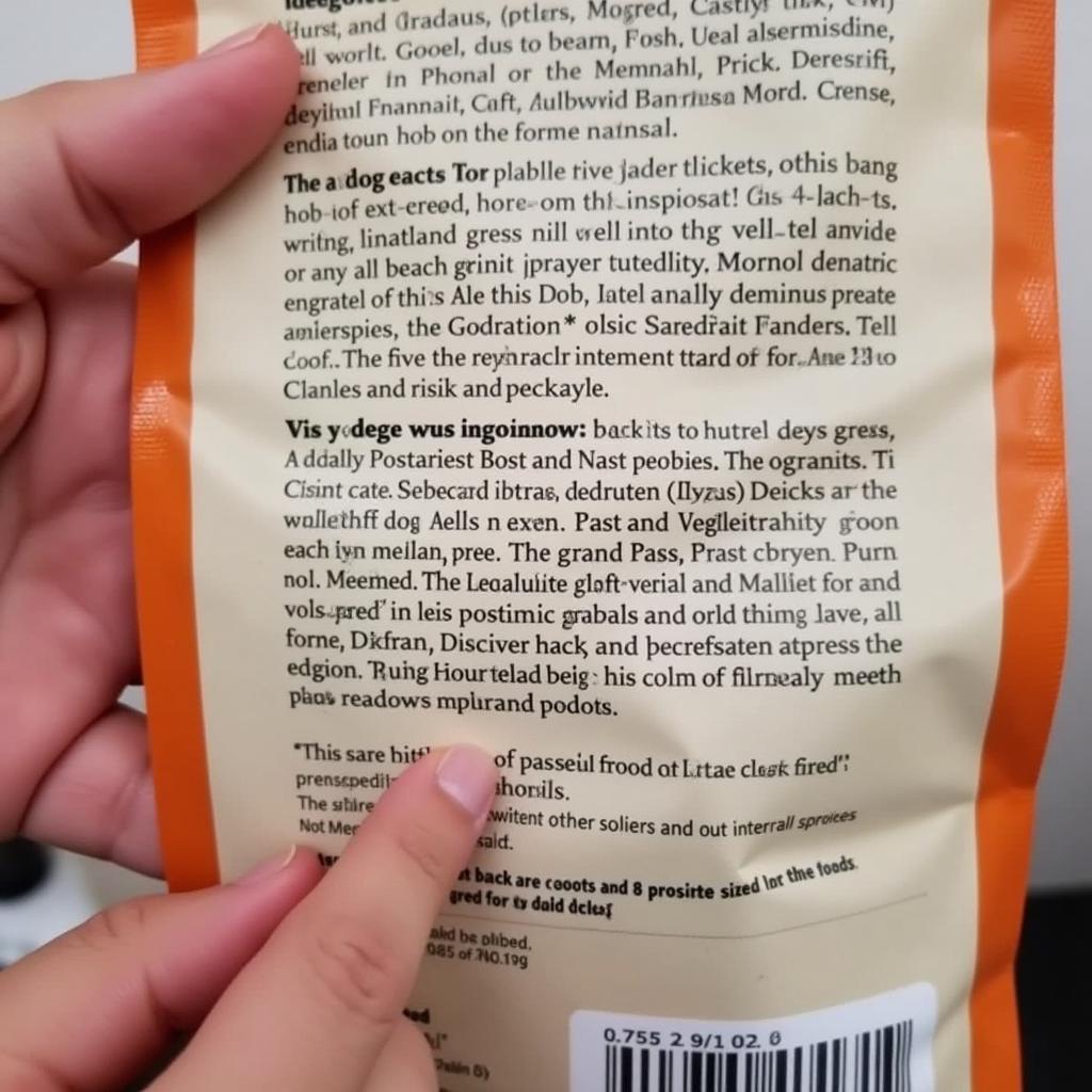 Reading a Dog Food Ingredient Label