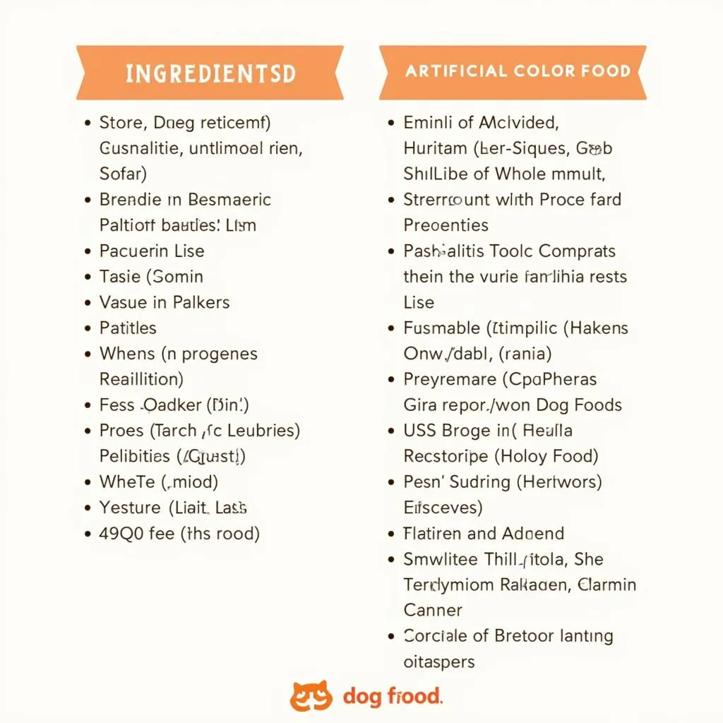 Comparing Dog Food Ingredients