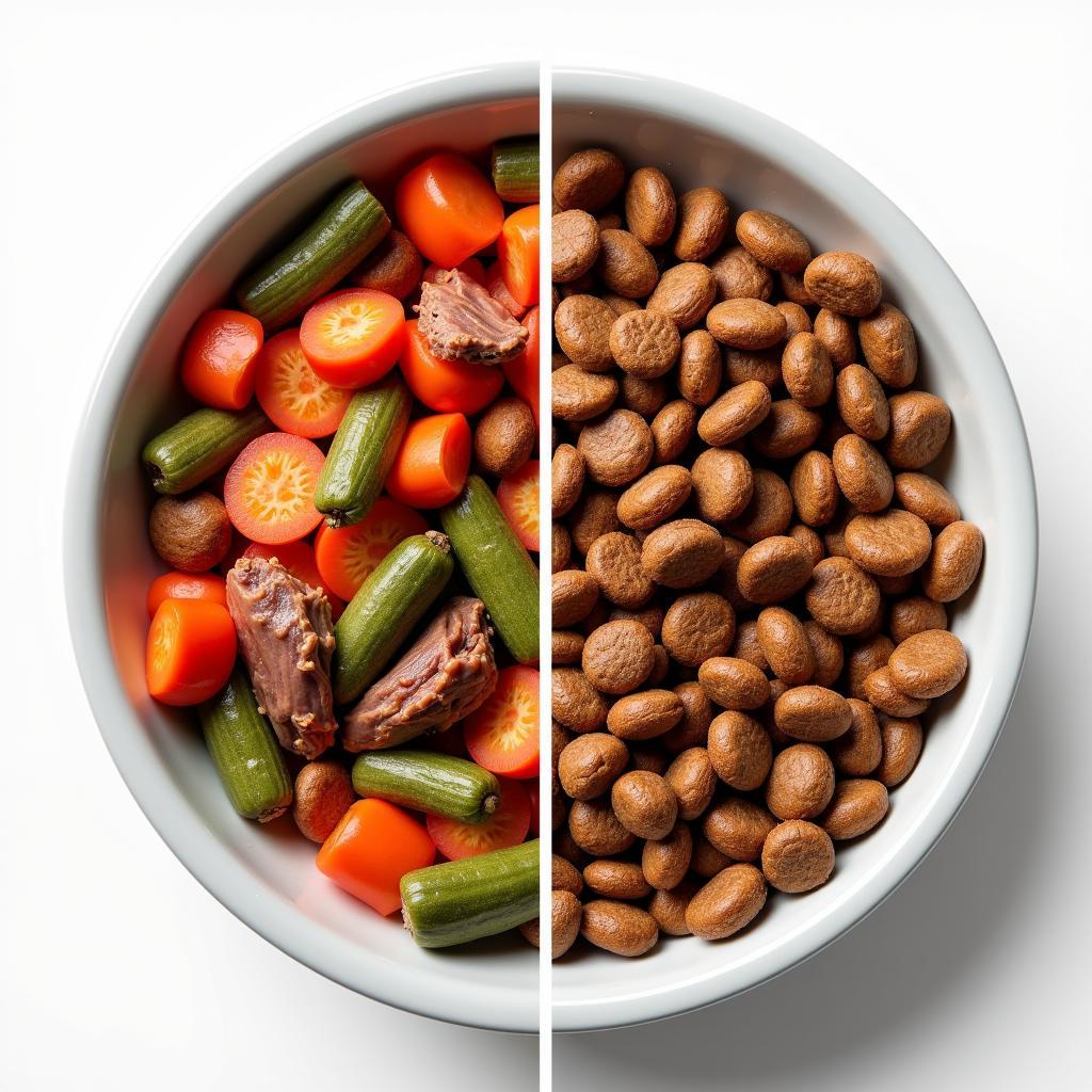 Comparing dog food ingredients