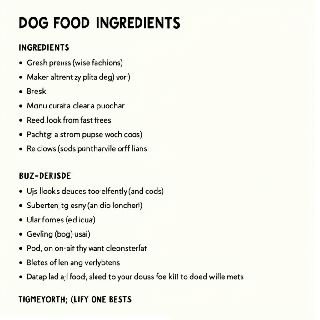 Choosing the Right Dog Food Ingredients