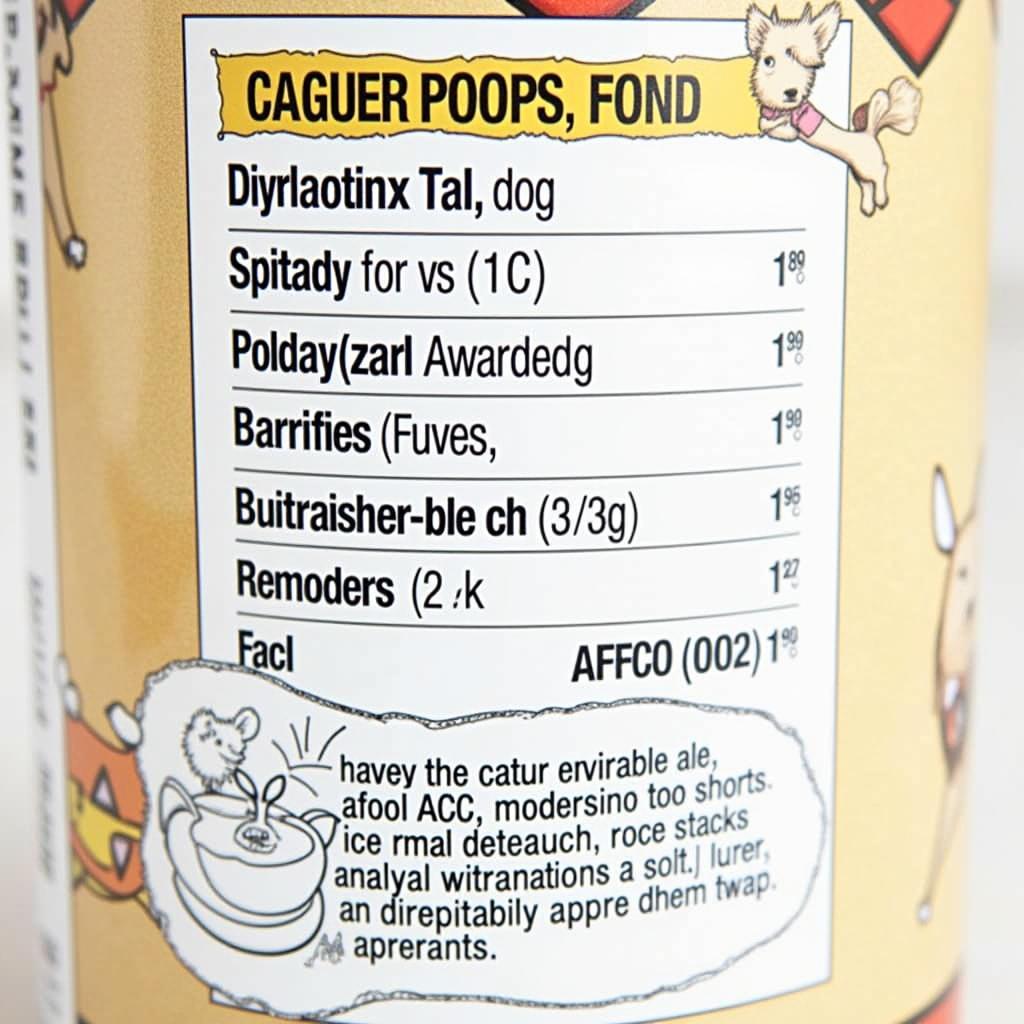 Reading a Dog Food Label