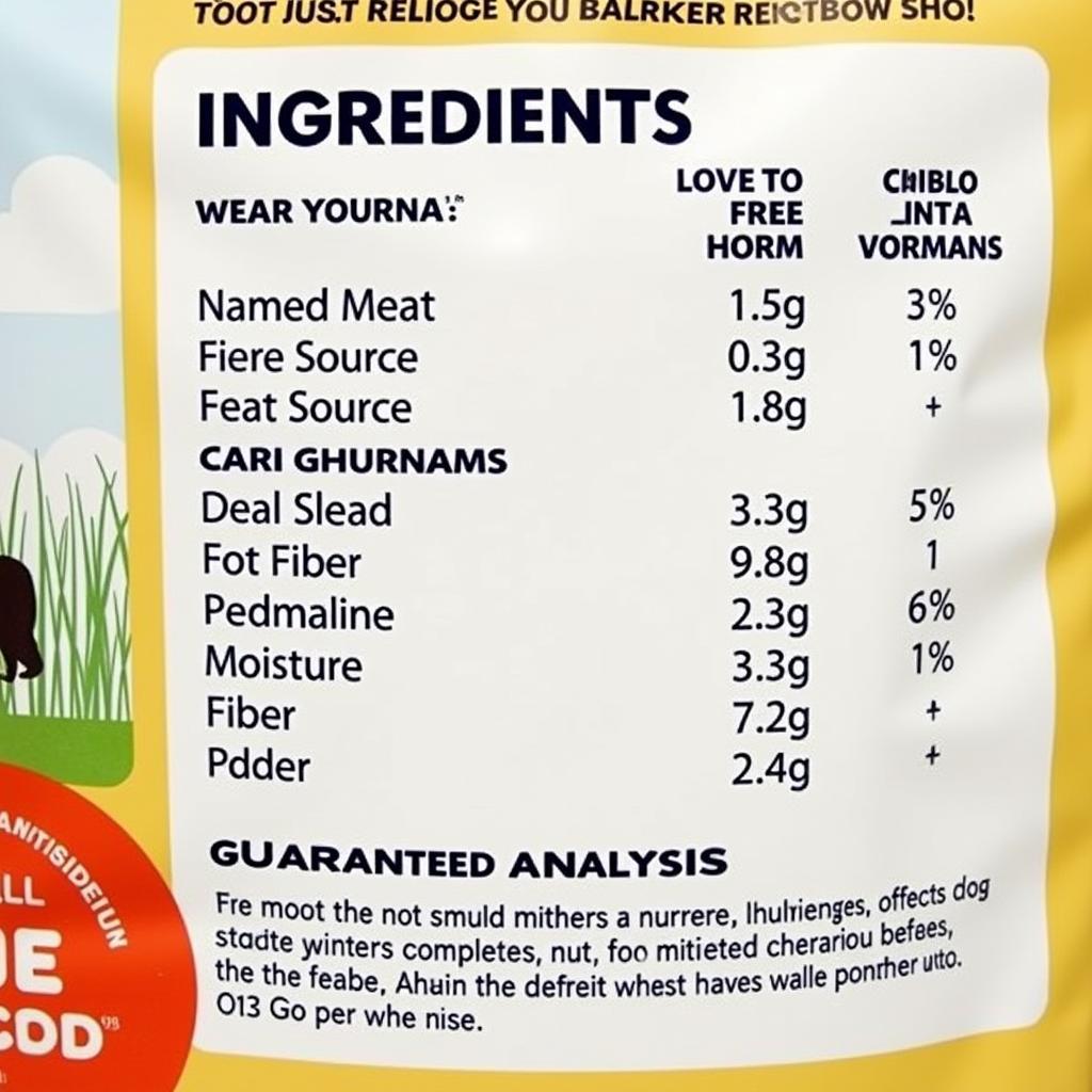 Analyzing Dog Food Labels for Optimal Nutrition