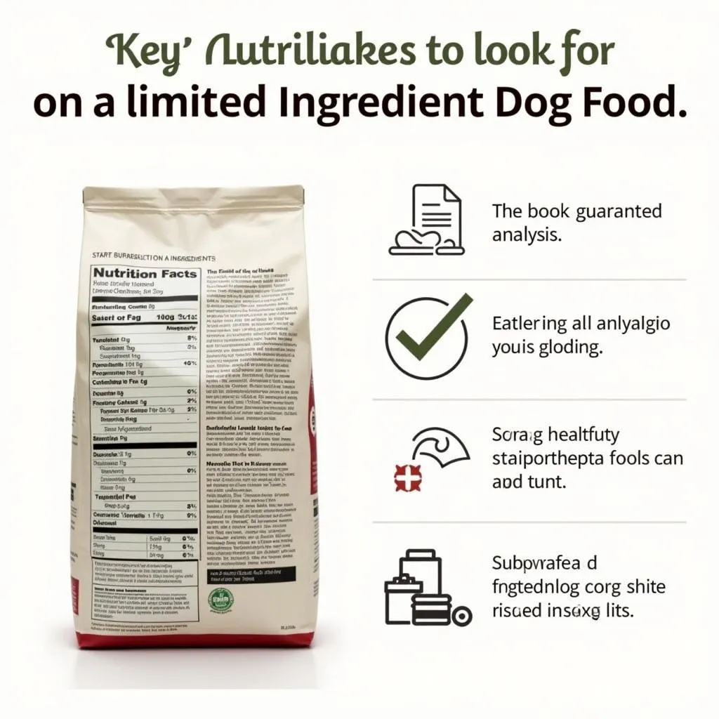 Reading a dog food label