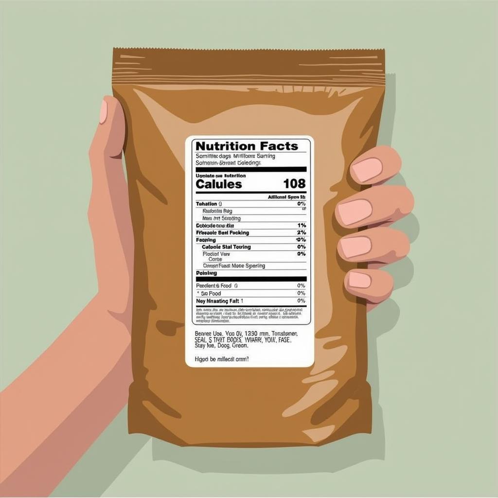 Reading dog food nutritional label