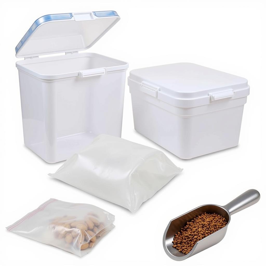 Proper storage containers for coop dog food